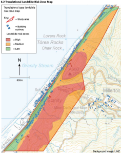 Landslide risk zones